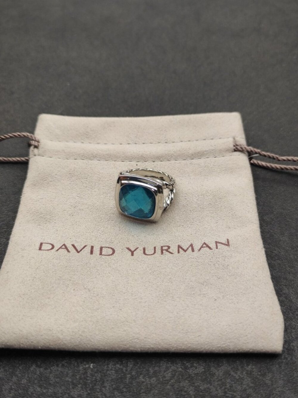 David Yurman 925 Silver Rings with Original Pouch